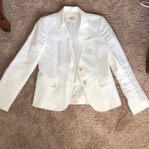 J Crew White Blazer